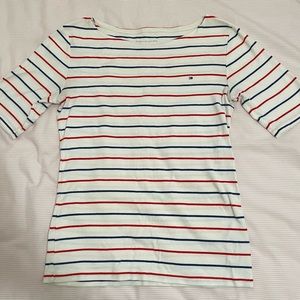 Women’s top with horizontal stripes
